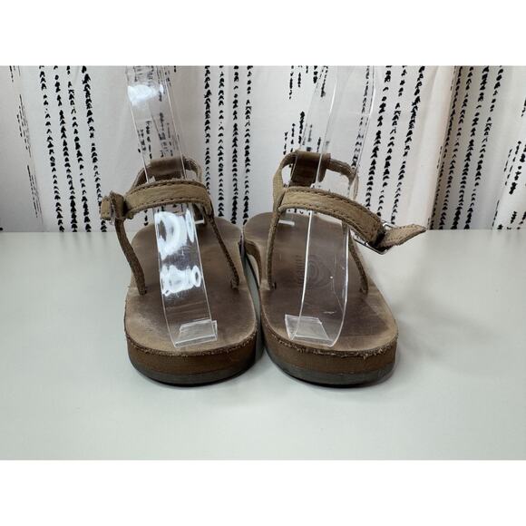 Rainbow Womens T-Street Braided Leather Sandals L 7.5 - 8.5 Brown Beachy Boho - Picture 7 of 12